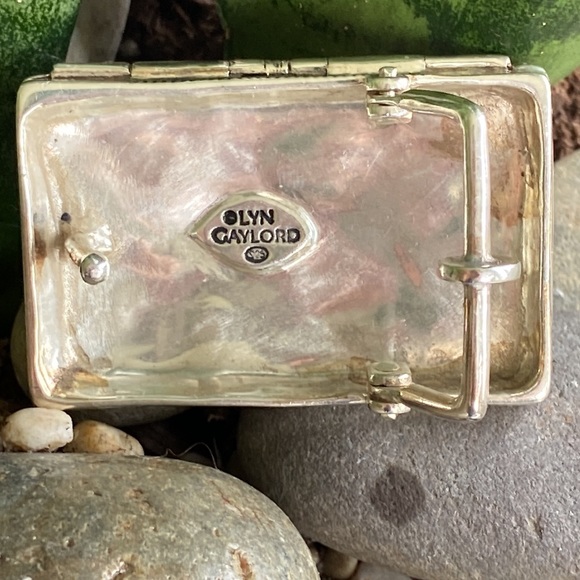 Lyn Gaylord Sterling silver Vintage belt buckle - Picture 3 of 13
